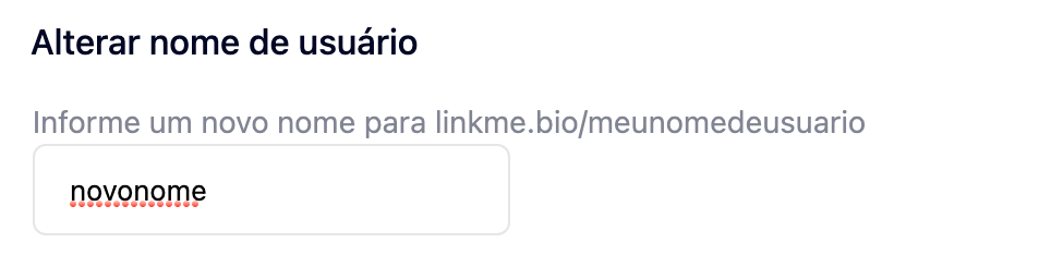 Como alterar o nome da sua página no Linkme.bio